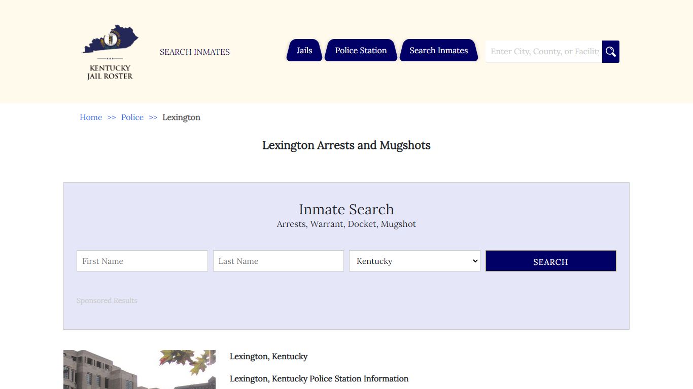 Lexington Arrests and Mugshots | Jail Roster Search
